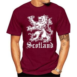 T-Shirt Lion Man Rouge
