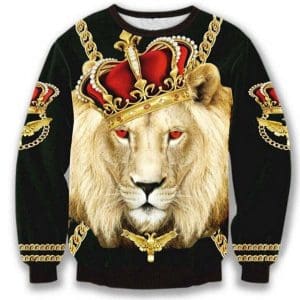 Pull Lion Couronne Royale