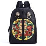 Sac à dos tête de lion.