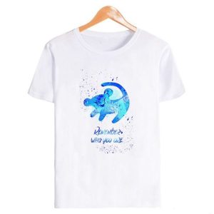 T-Shirt Roi Lion Remember Bleu