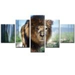 Tableau Lion Noblesse décoration d'intérieur avec photo
