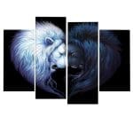 Tableau Lion Énergie décoration d'intérieur amour et beauté