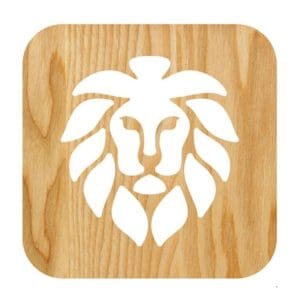 Lampe de Chevet Lion Bois