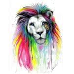 dessin lion pour décoration d'intérieur