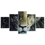 Tableau Lion Vitalité Décor sauvage