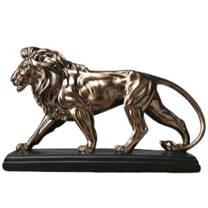 Statue de lion.