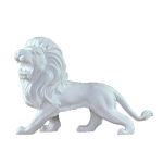 Statue lion décoration.