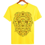 Tee-shirt tete de lion.