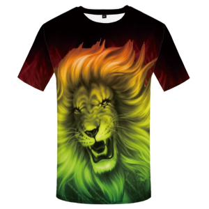 T-shirt lion rasta.