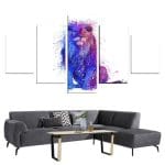 Tableau Peinture Lion Couleur | Lion Royaume