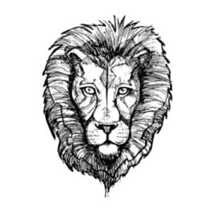 Tatouage Éphémère Lion Taureau