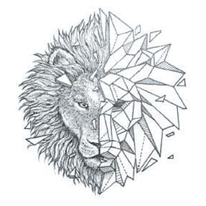 Tatouage Éphémère Lion Iceberg