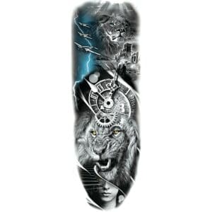 Tatouage Lion 3D Temporaire