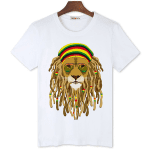 T-shirt lion rasta.