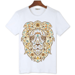 T-shirt tête de lion pour homme.